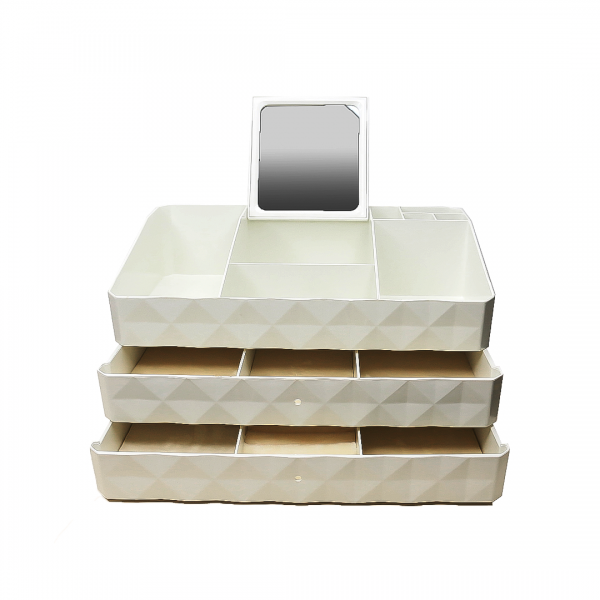 Organizador cosmético blanco