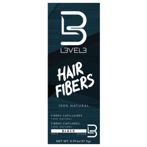 L3VEL 3 fibras capilares color negro