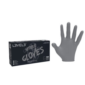 LV3 NITRILE GLOVES (METALLIC)