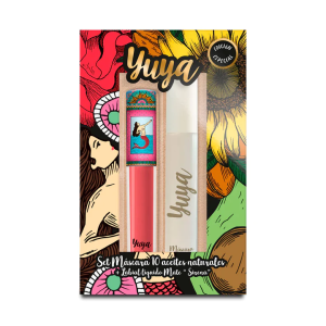 YUYA SET MASCARA 10 ACEITES MAS LABIAL MATE SIRENA