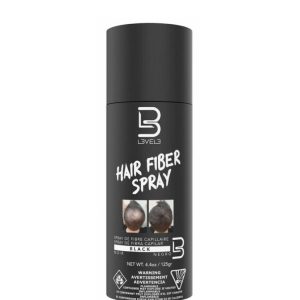 Hair Fiber Spray Black 125g L3VEL3