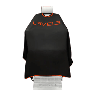 Cape with Rubber Neck Black with Red Trim L3VEL3