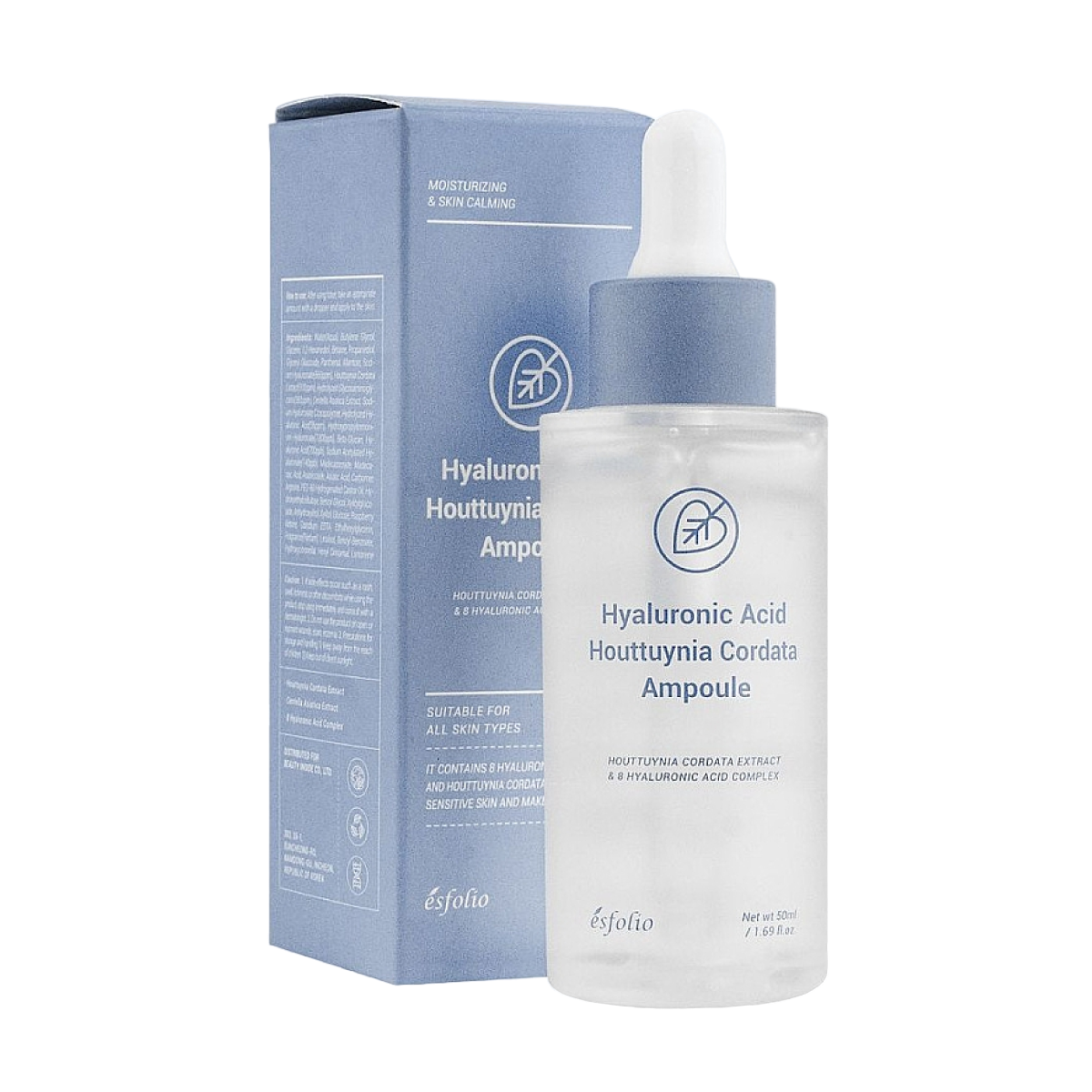 Hyaluronic Acid Houttuynia Cordata Ampoule - Esfolio (50 ml)