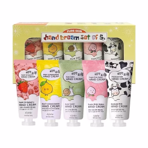 Pure Skin Hand Cream Set of 5  (5 x 60 ml / 100 ml)