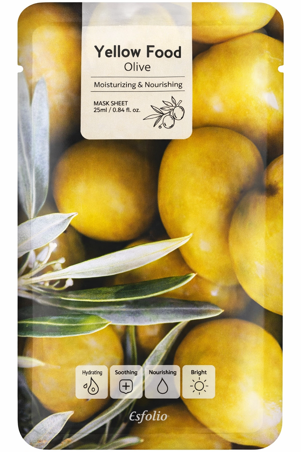 Yellow Food Olive Mask Sheet (23 ml)