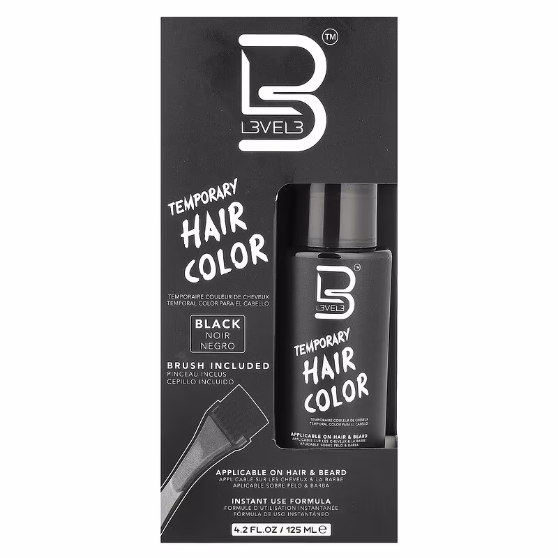 Temporary Hair Color Black (125 ml / 4.2 fl oz)