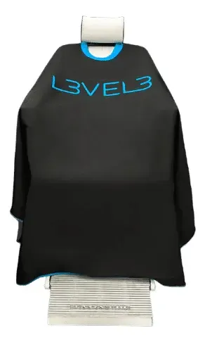 Capa Profesional con Cuello de Goma (Cyan / Negro)