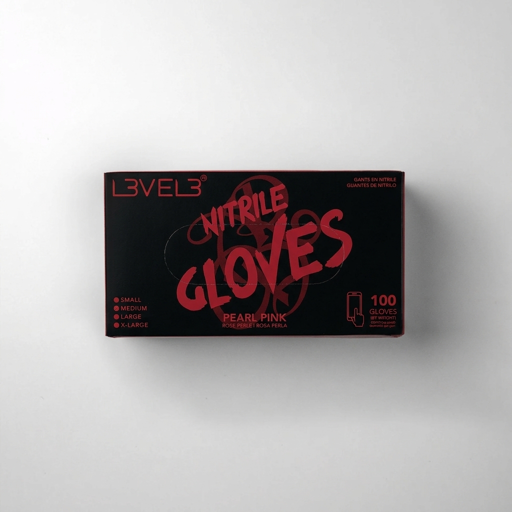 Guantes de Nitrilo Profesionales (Rojo) TALLA L