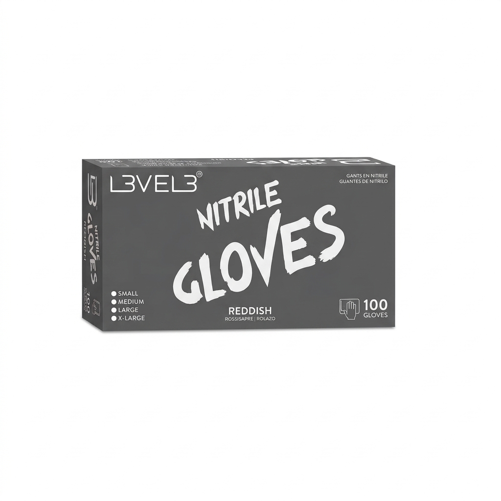 Guantes de Nitrilo Profesionales (Plomo / Gris) TALLA M